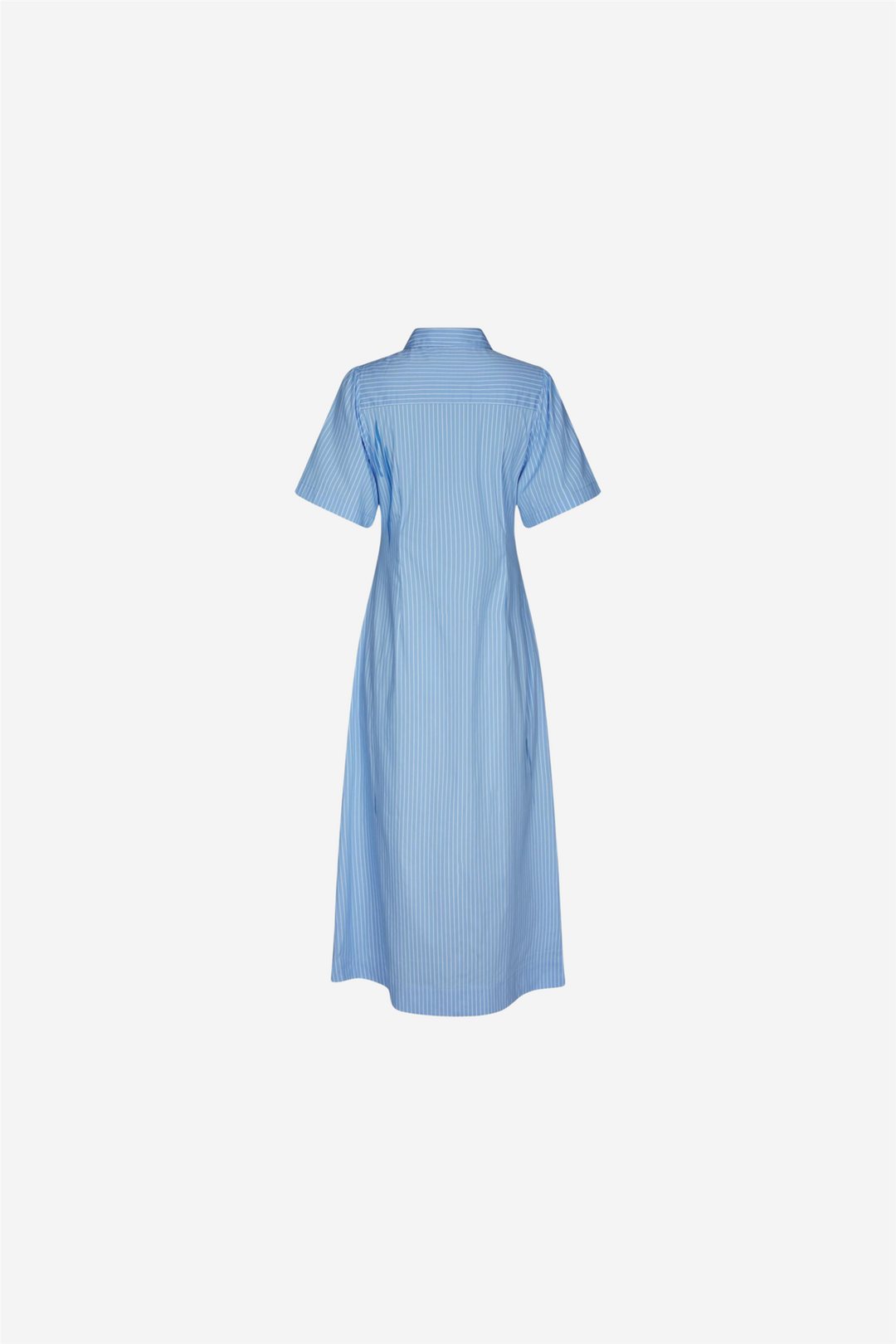 Baia Stripe Poplin Dress Light Blue