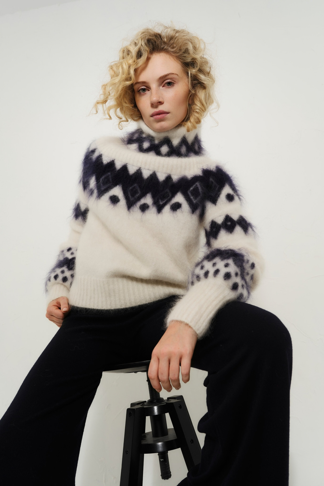 Kylie Chunky Sweater Bright White