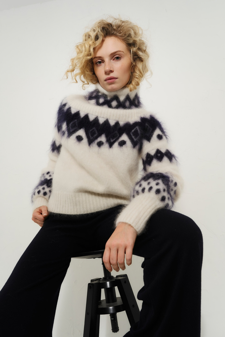 Kylie Chunky Sweater Bright White