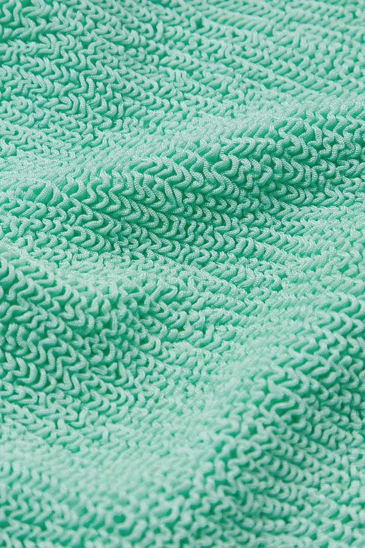 Square Neck Swim Metallic Mint