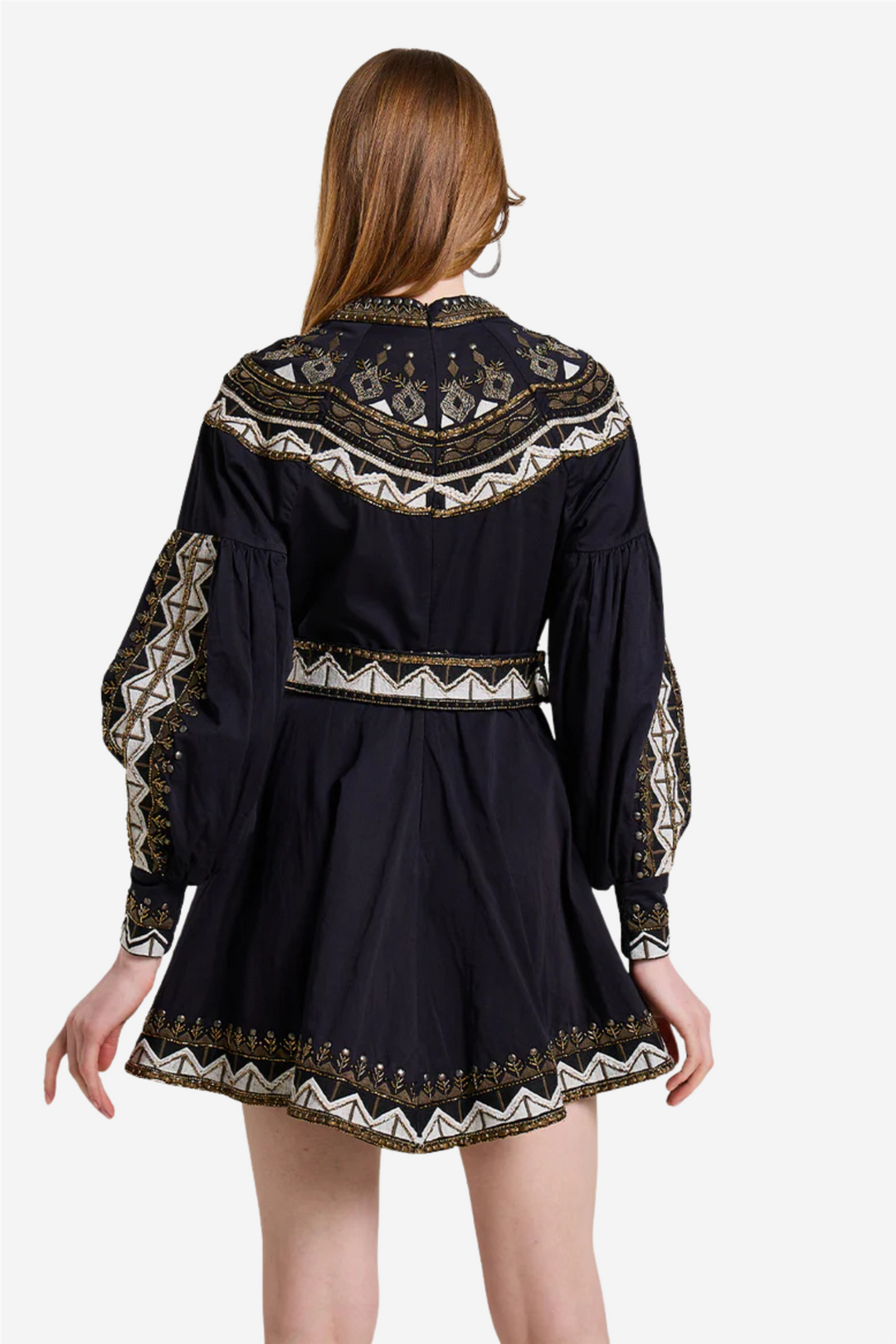 Renaissance Mini Dress Onyx Black