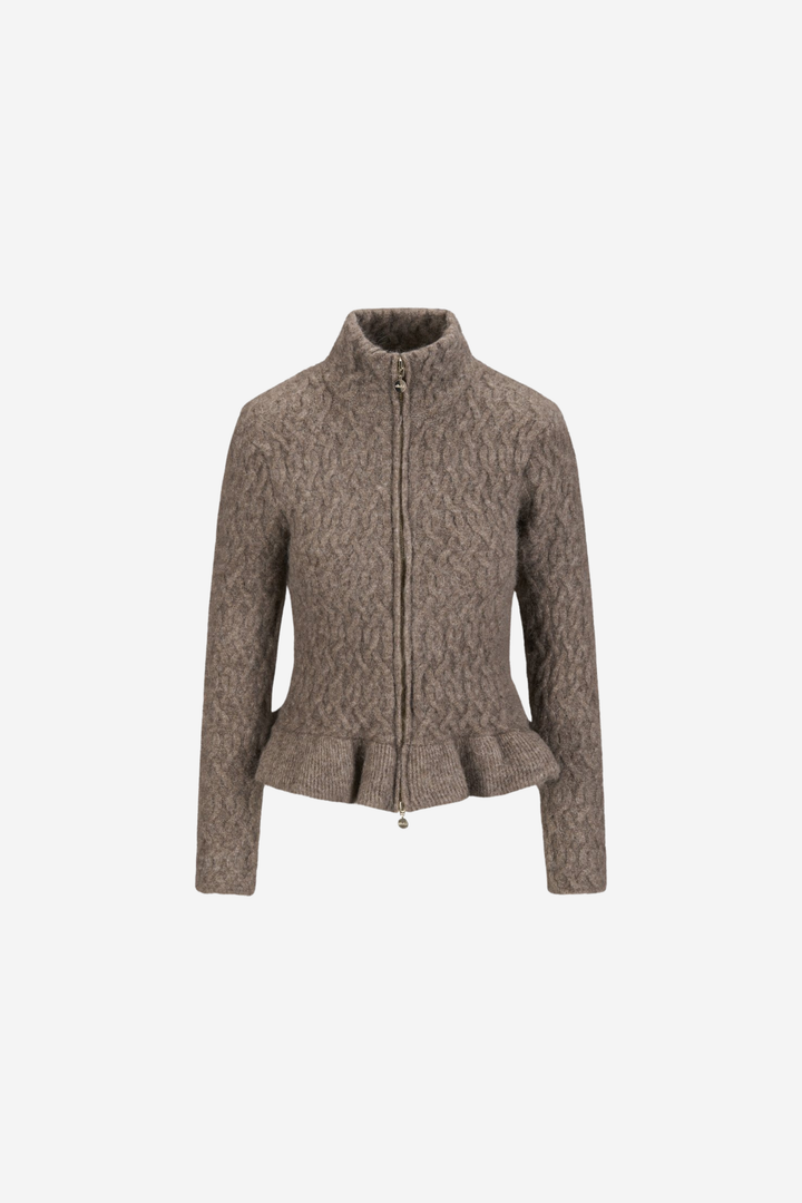 Lene Alpaca Cardigan Walnut