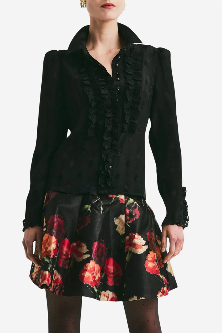 Taffeta Mini Skirt Poppy