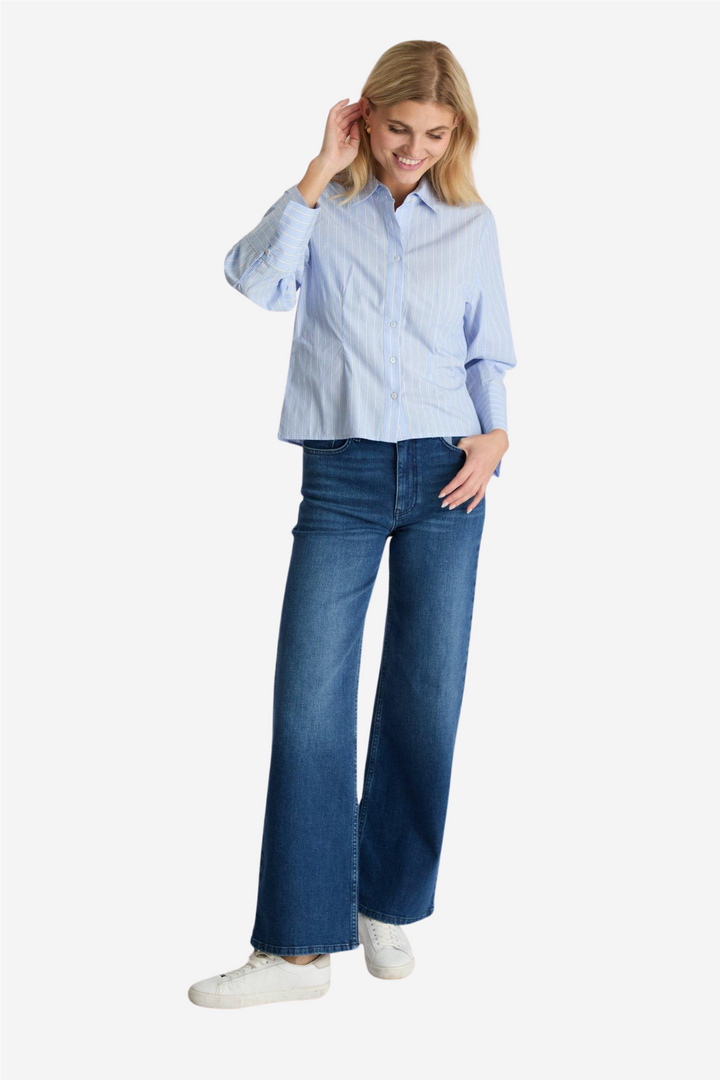 Rosa Stripe Shirt Light Blue