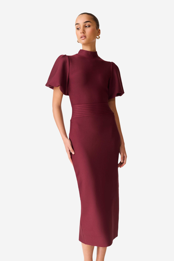 Ella Midi Dress Berry