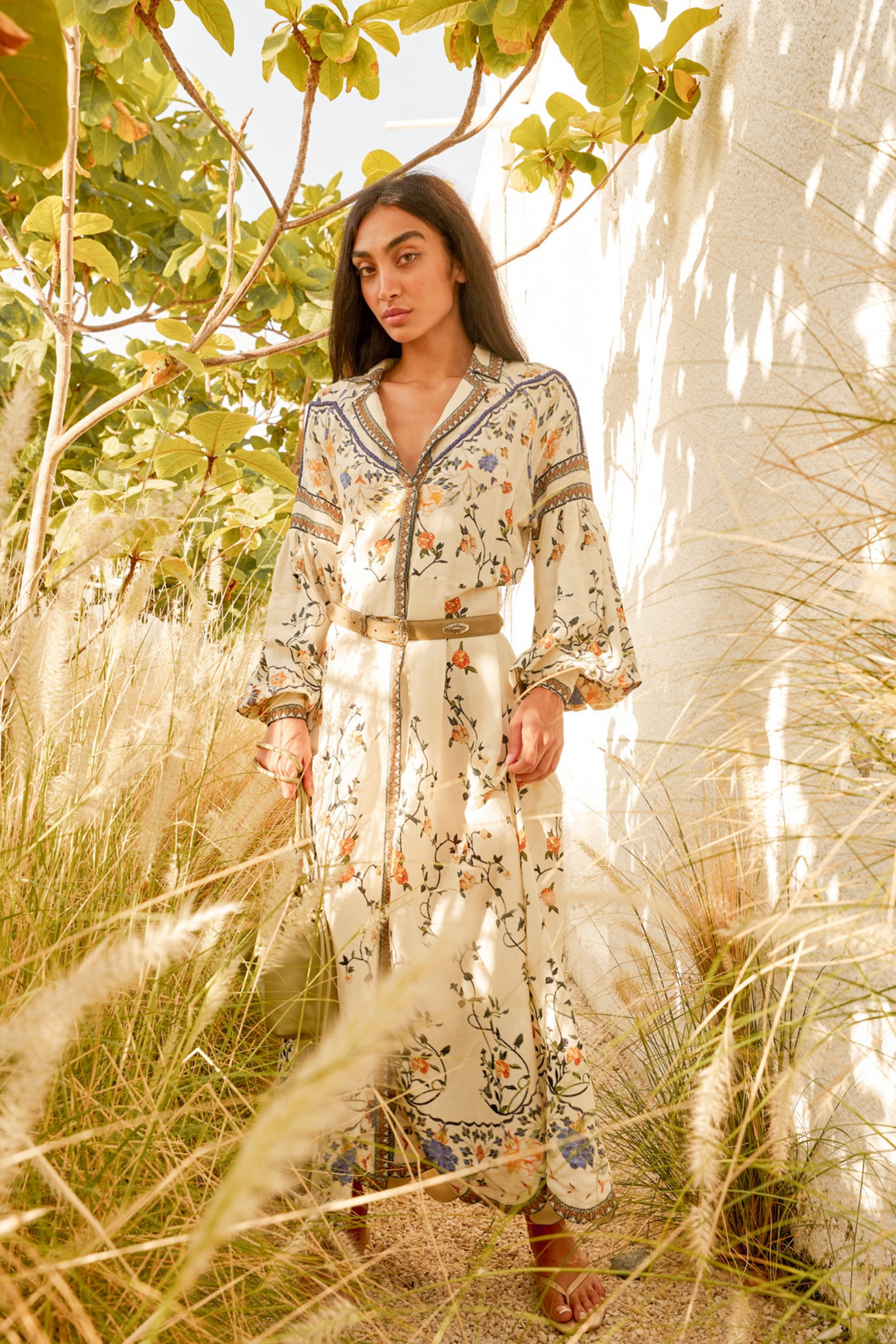 Flora Danica Long Dress Vanilla