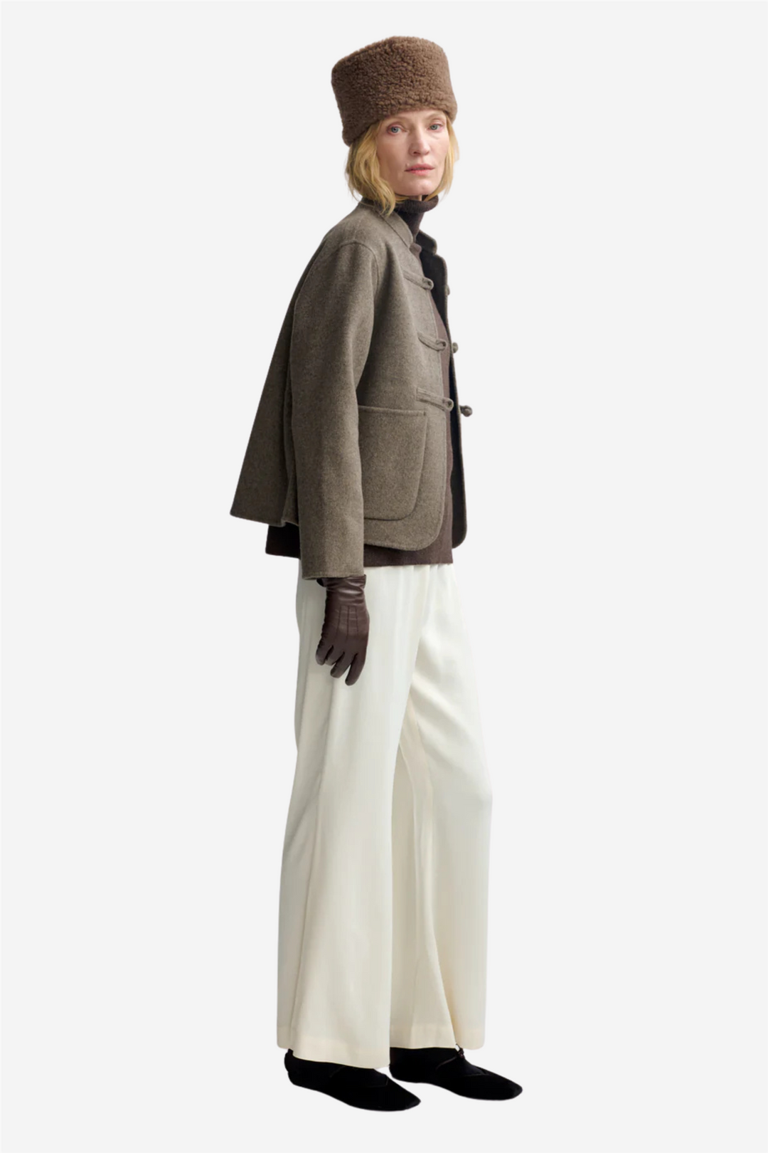 Phoebe Wool Jacket Wood