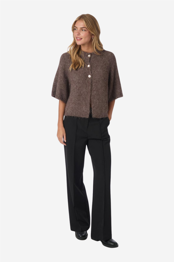 Benuta Fluffy Knit Cardigan Light Brown