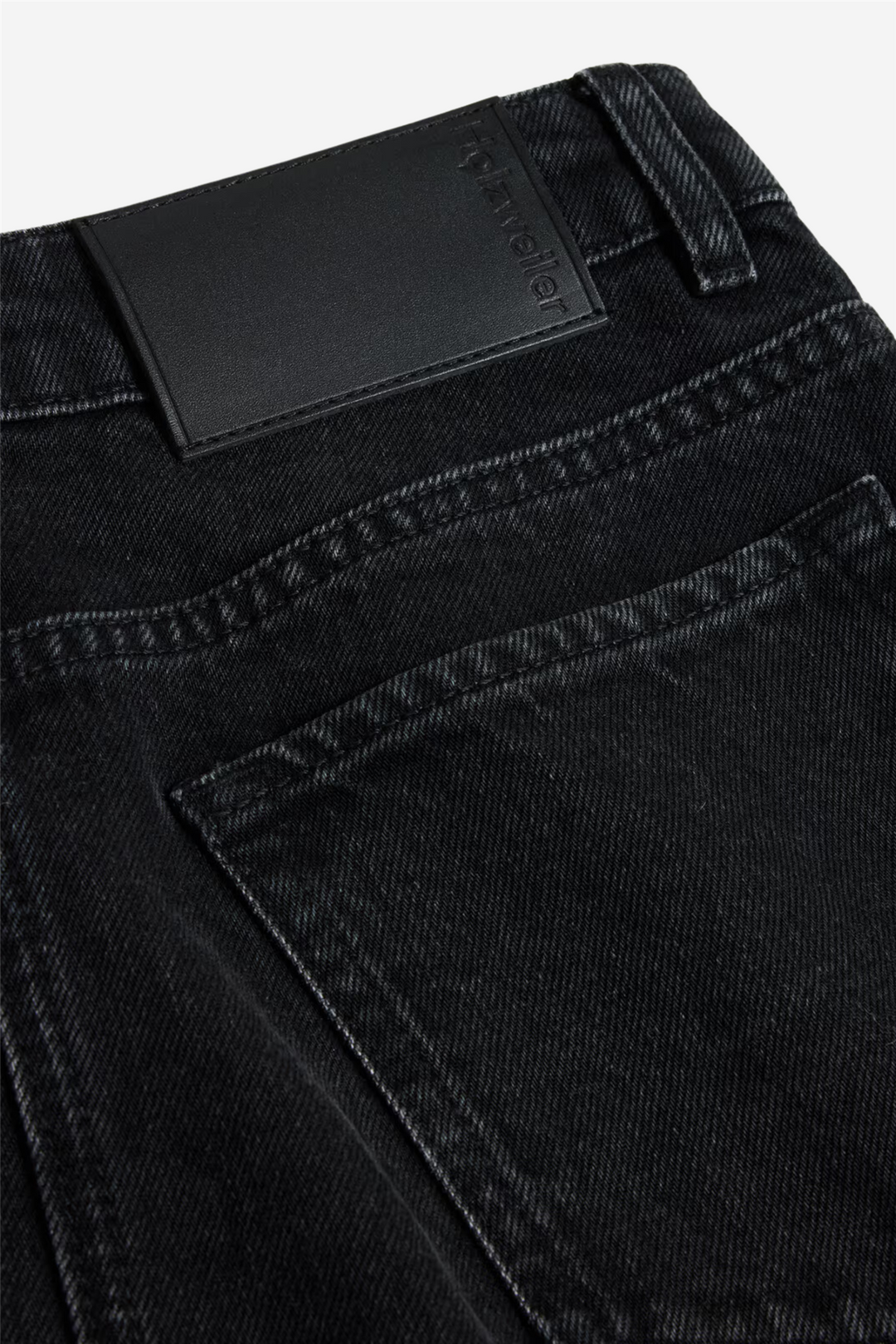 Denim Long Skirt Black
