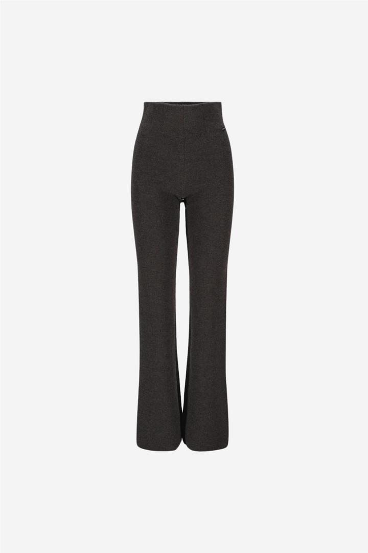 Evi Merino Pants Dark Brown Melange