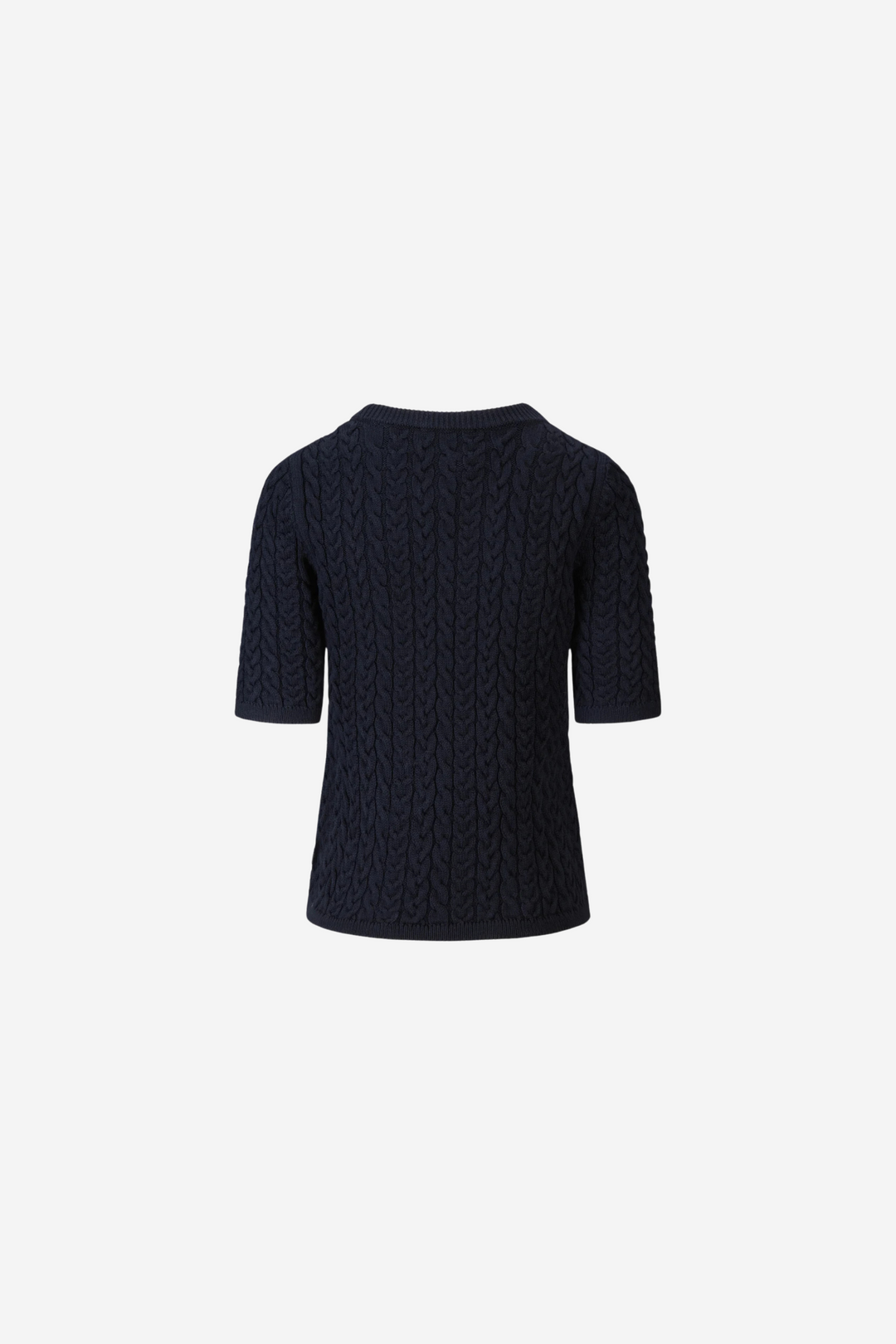Jenna Chunky Cotton Top Navy