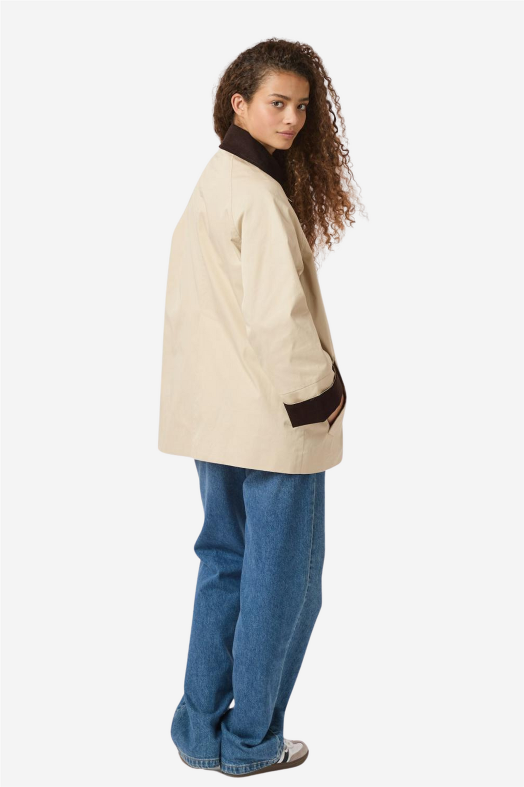 Anastacia Cord Jacket Ivory