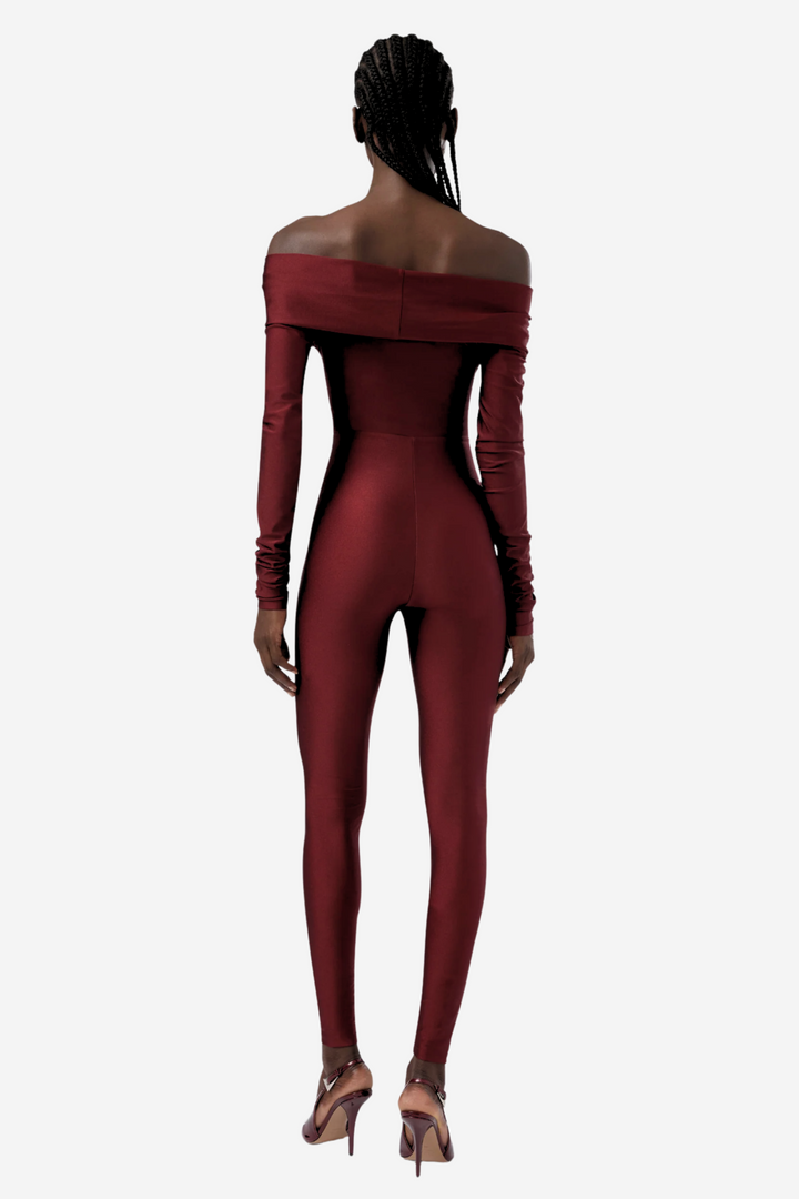 Kendall Off Shoulder Jumpsuit Rhubarbaro