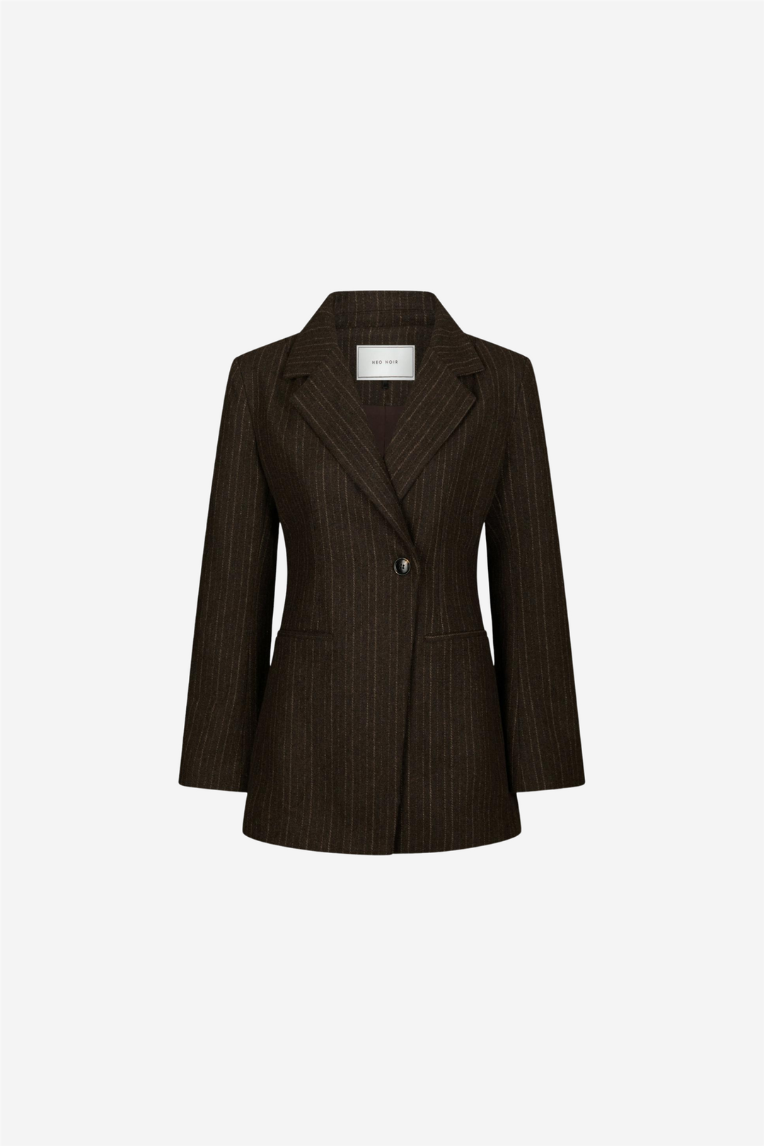 Bowie Stripe Blazer Brown