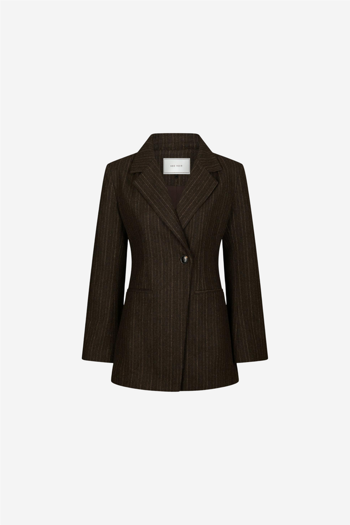 Bowie Stripe Blazer Brown
