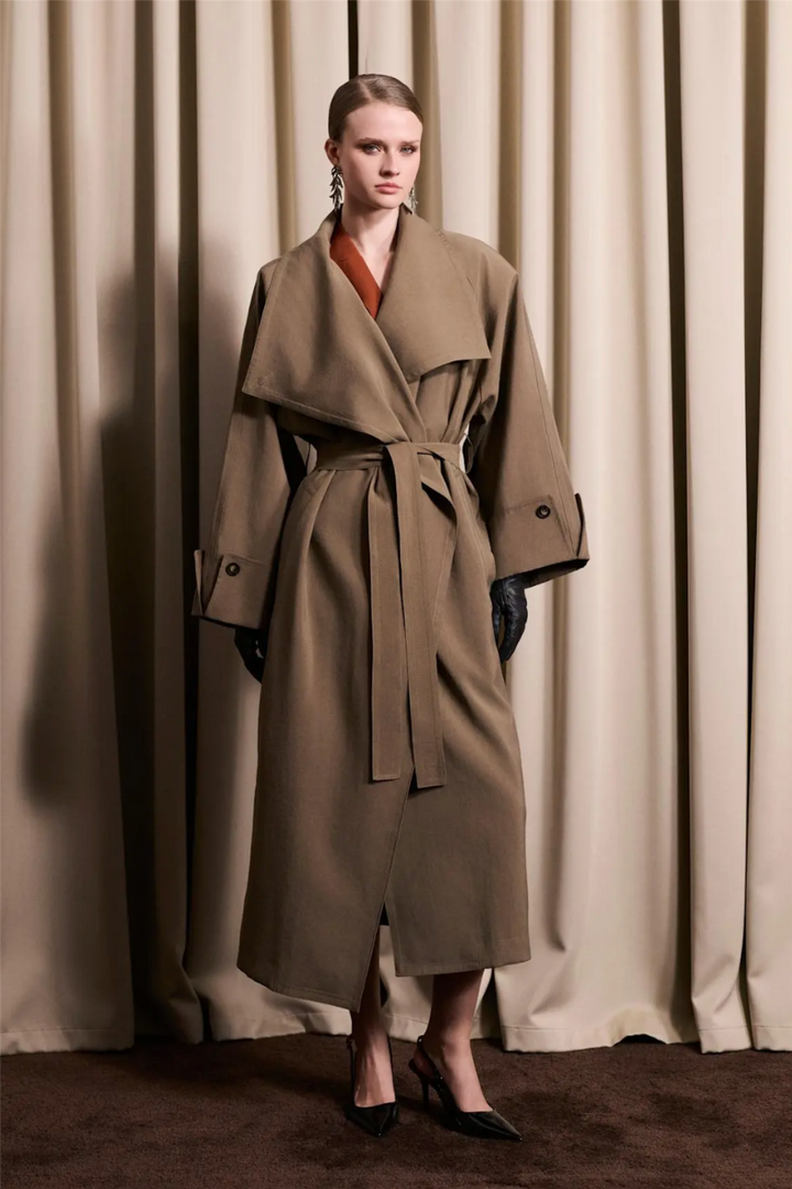 Atari Oversized Trenchcoat Khaki Brown