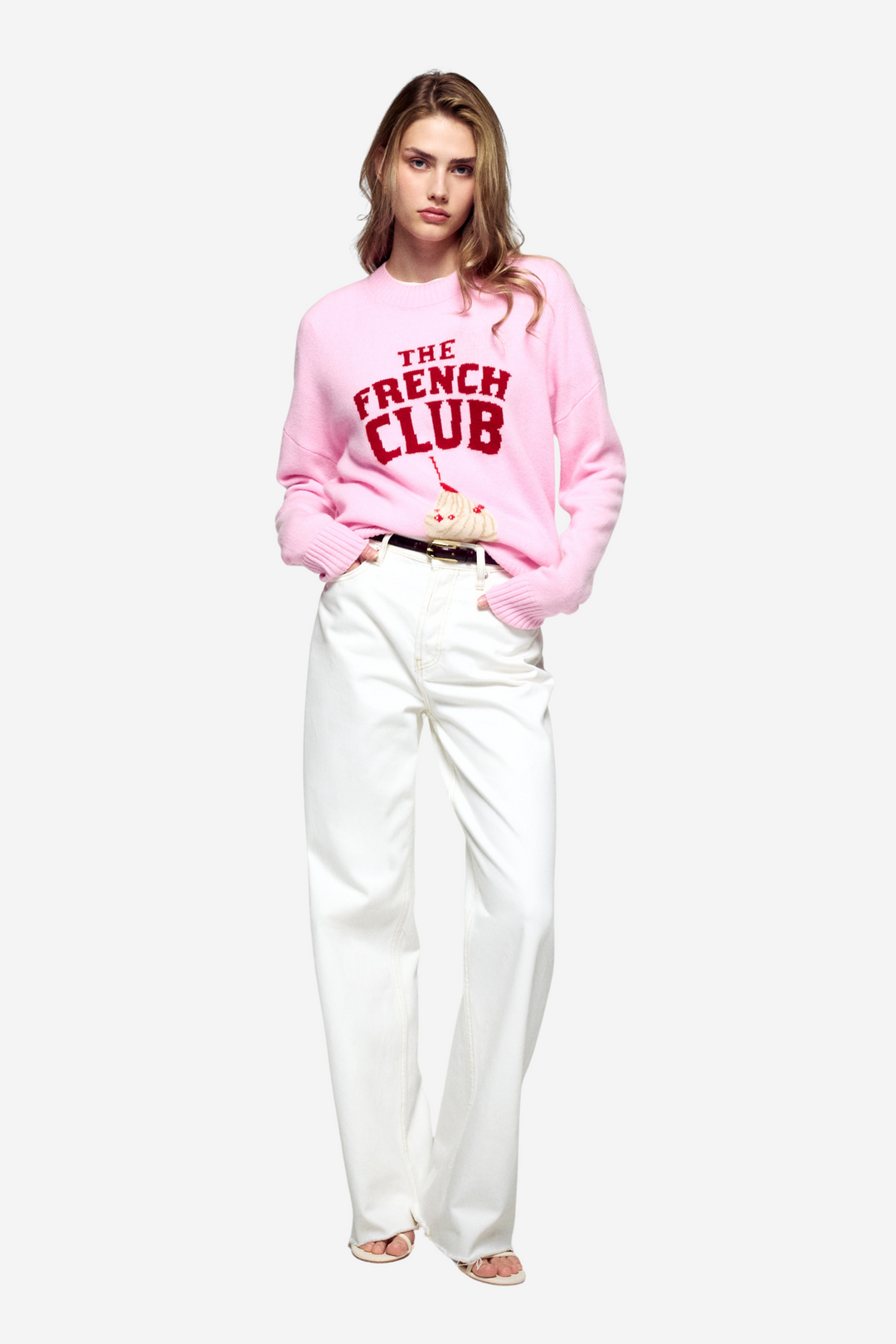 Crewneck Sweater The French Club Ballet Pink
