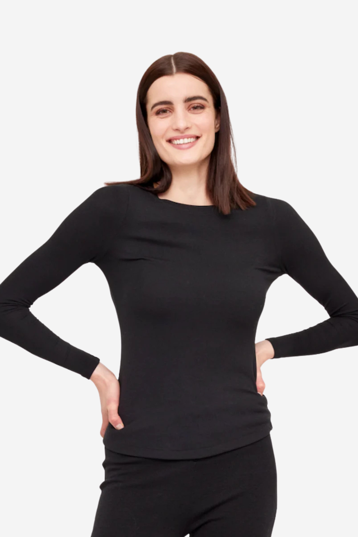 RIVA RIB LONGSELEVE BLACK