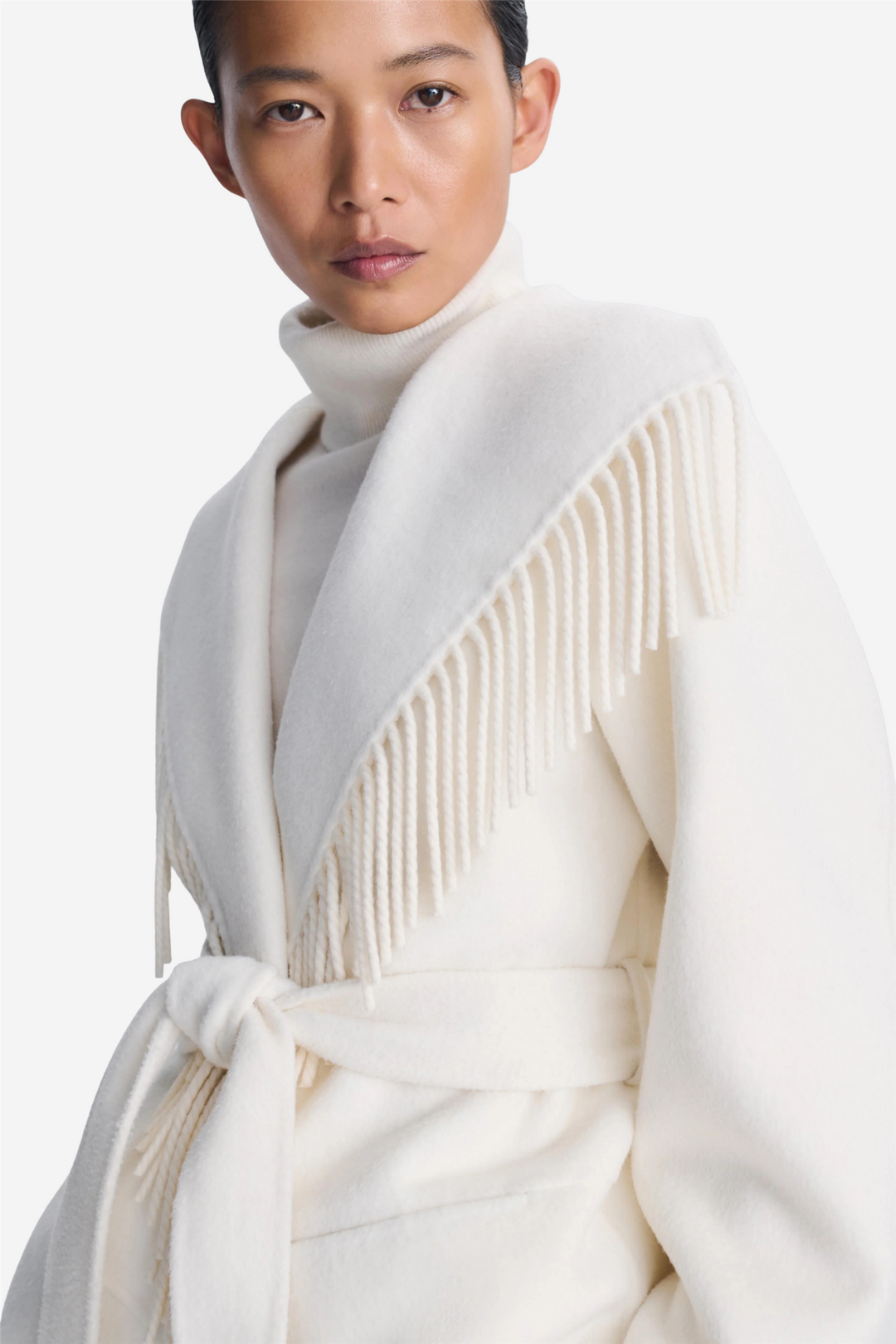 Rowen Fringe Jacket Frost