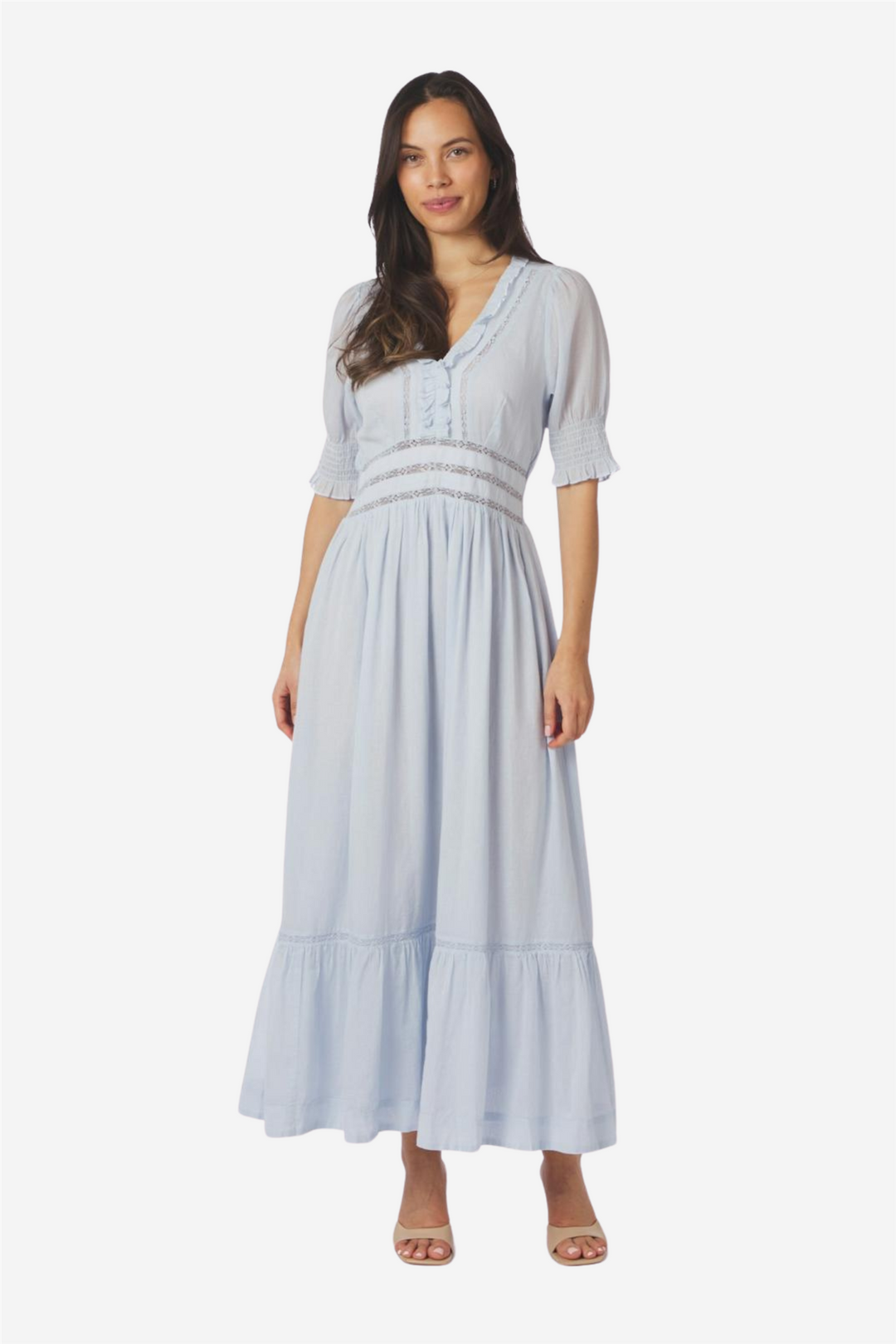 Alvina S Voile Dress Light Blue