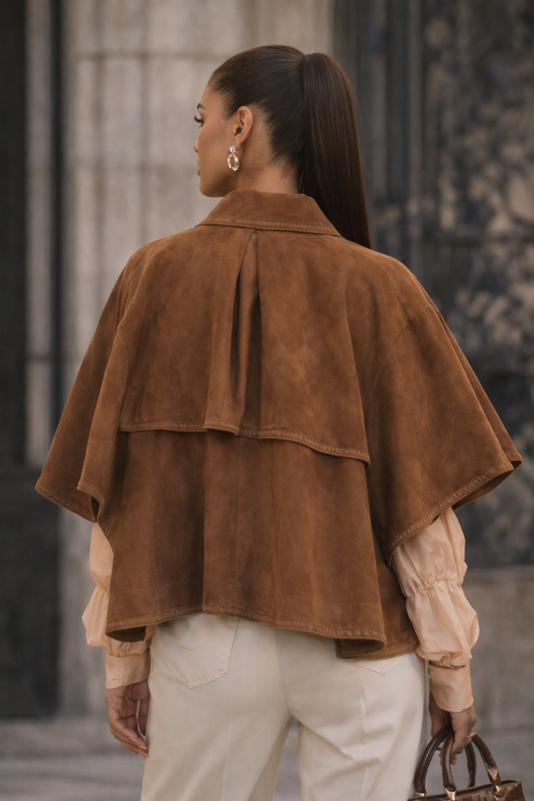 Vontel Cape Camel Brown