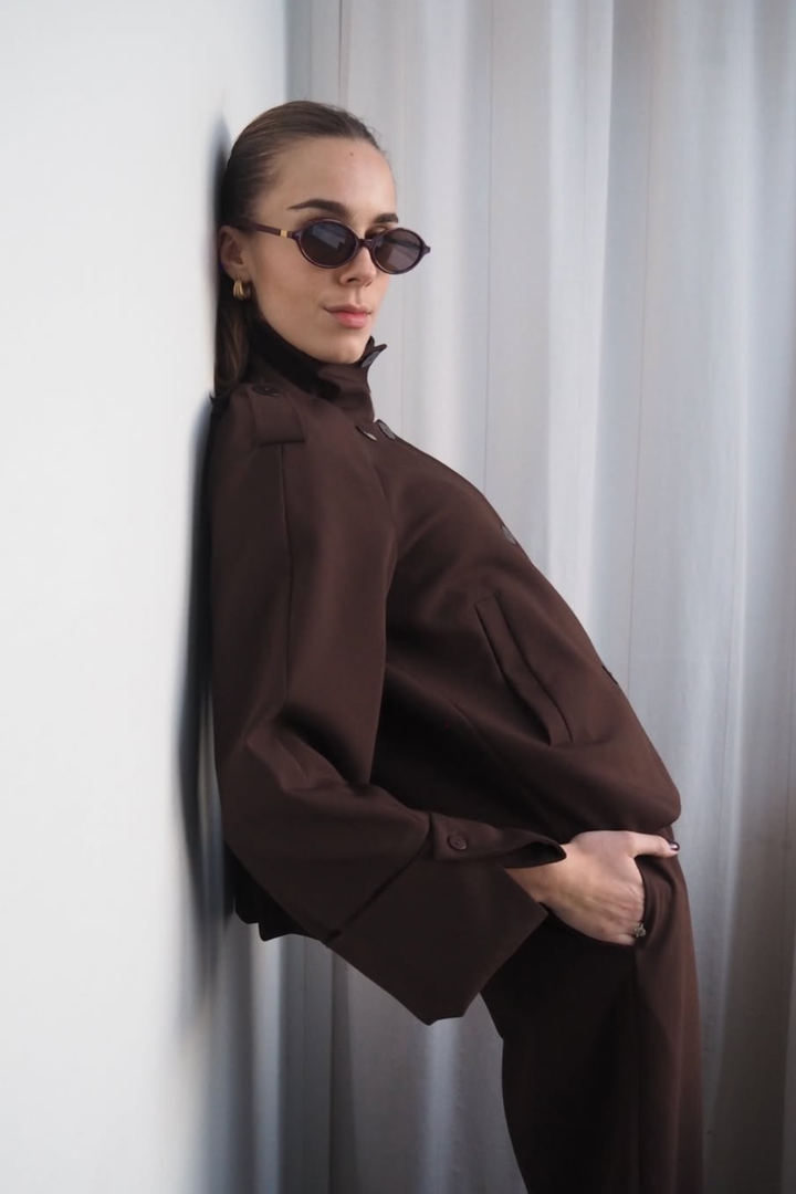 Avenue Trenchcoat Cocoa Brown