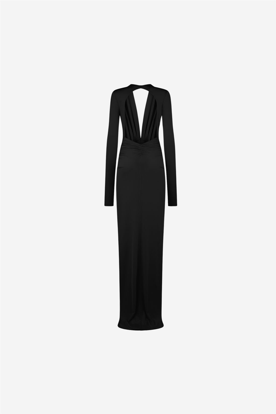 Zelda Maxi Dress Deep V Neck Black