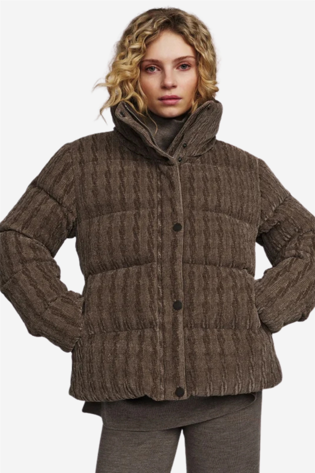 Una Down Jacket Brown