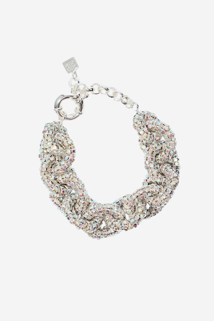 Tiny Tire Bracelet Silver