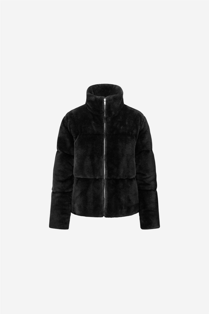 Gisele Fake Fur Jacket Black