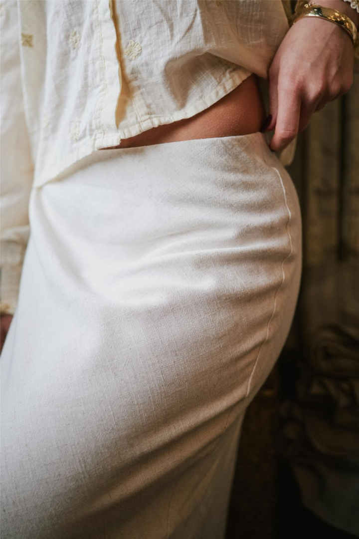 Viso Linen Skirt Natural