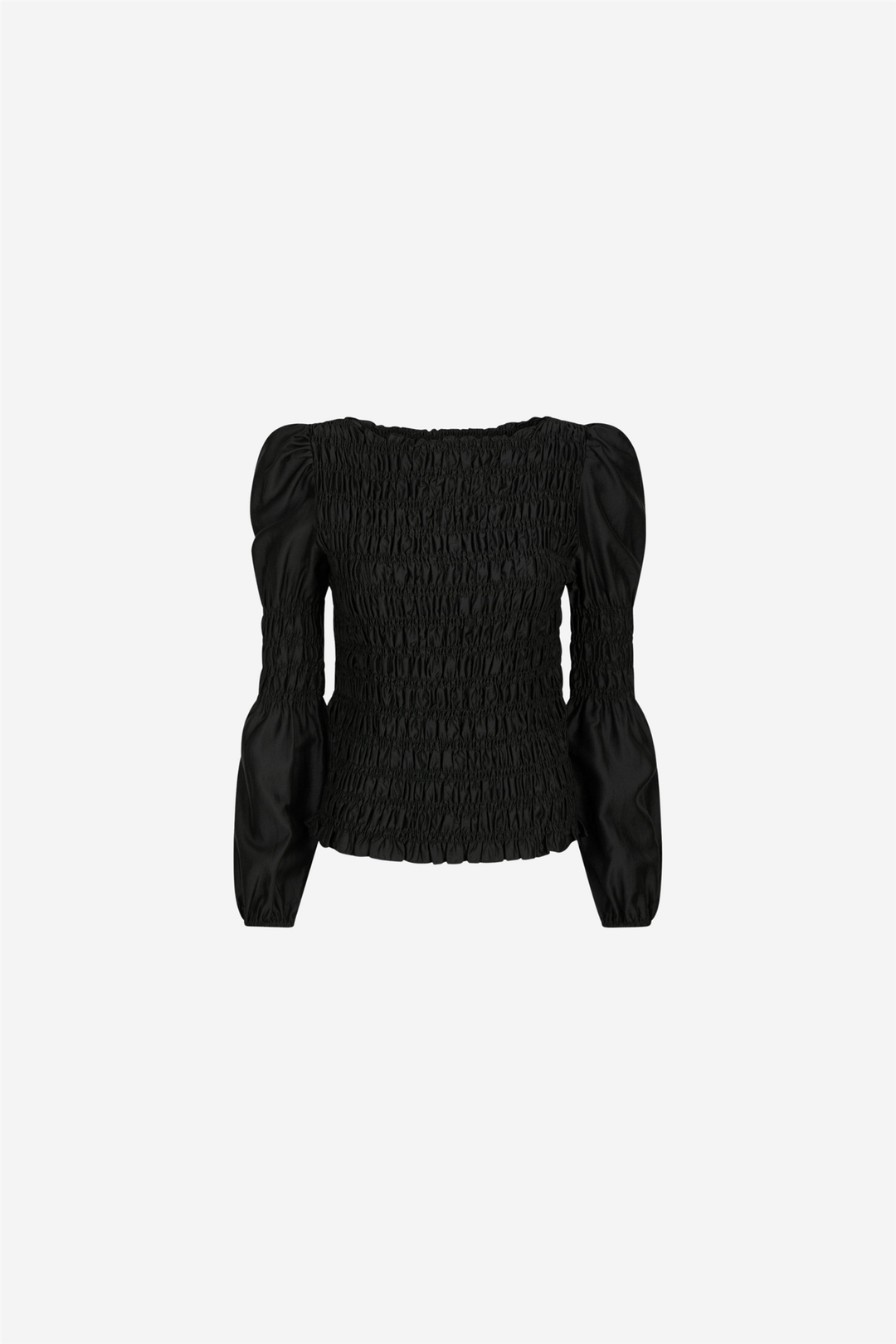 Polka Smock Shirt Black
