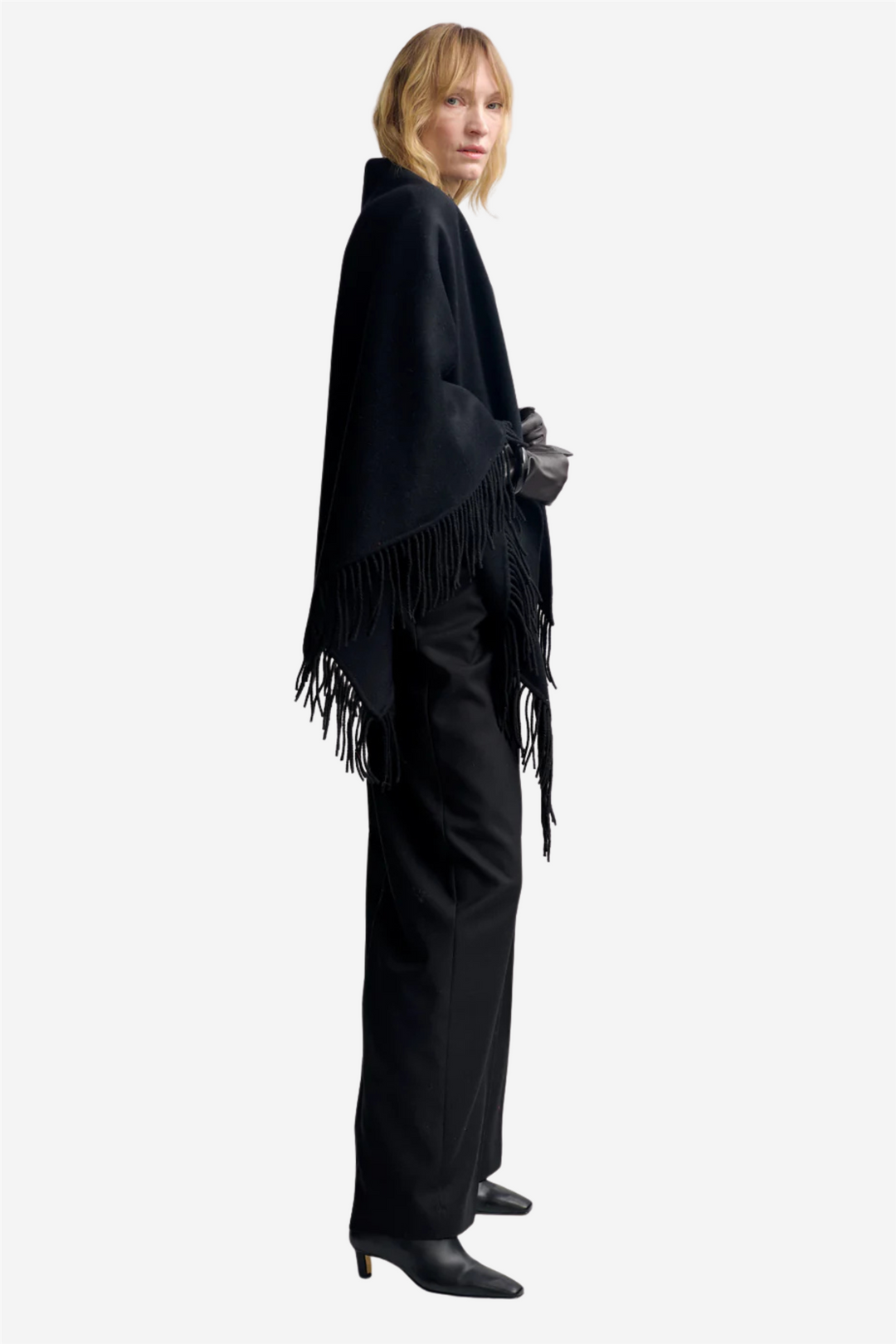 Alba Wool Scarf Black