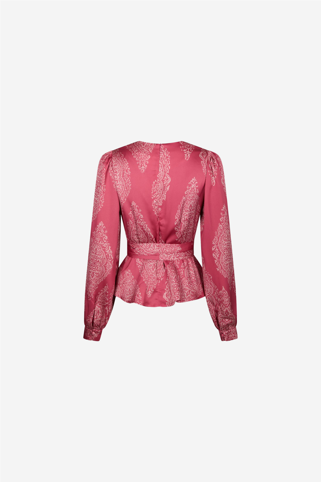 Rista Paisley Drop Blouse Cherry Pink