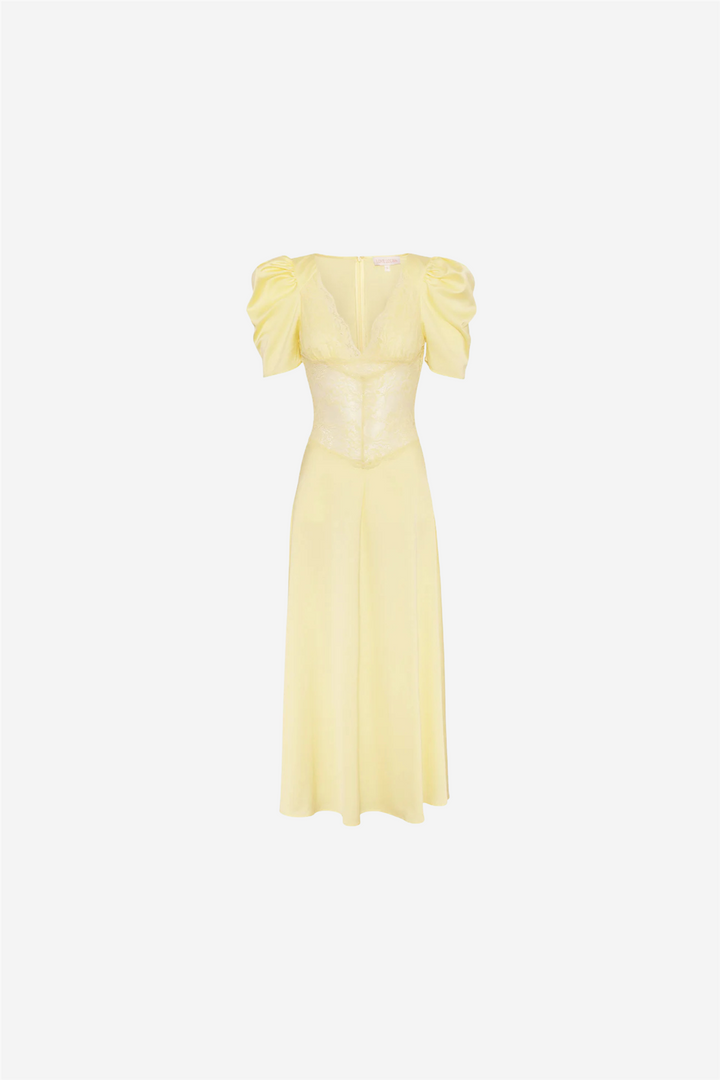 Francis Lace Midi Dress Lemonade
