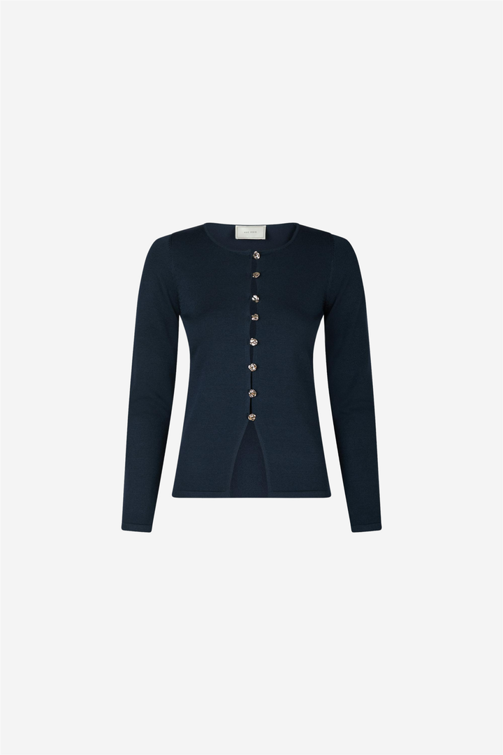 Teller Knit Blouse Black