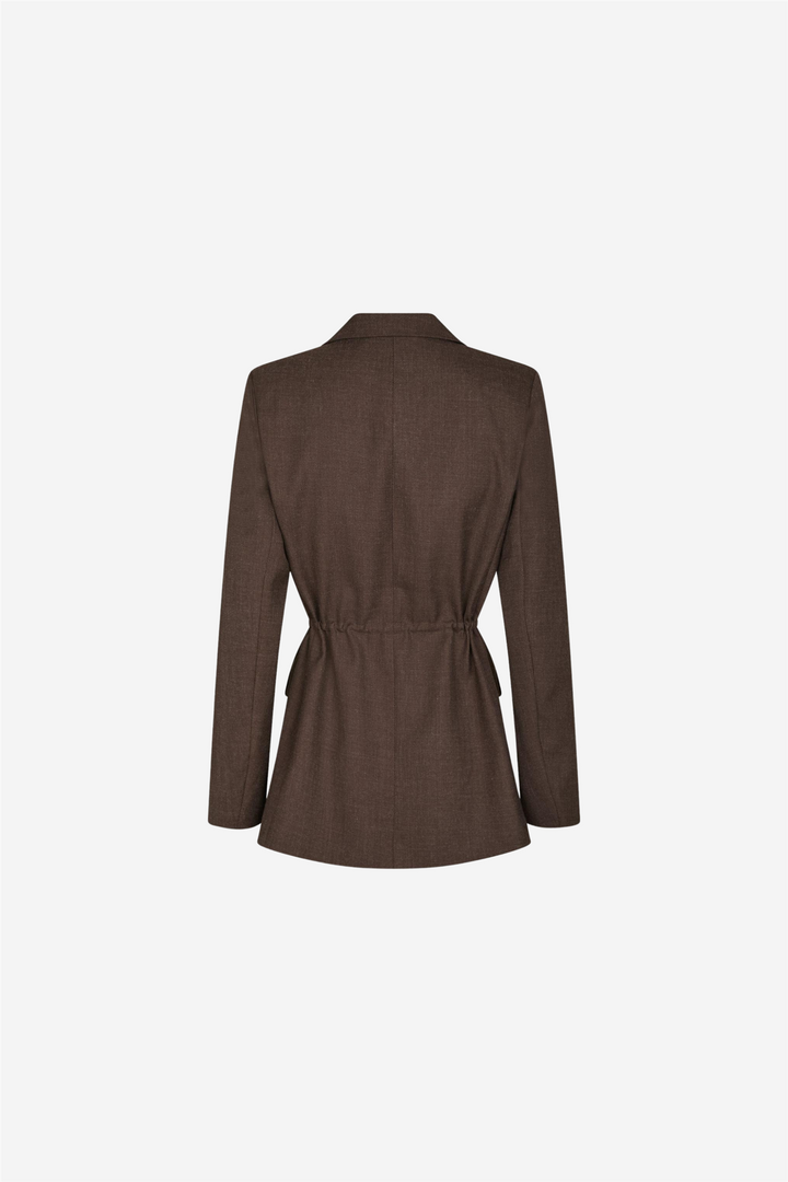Jemmie Melange Blazer Brown Melange