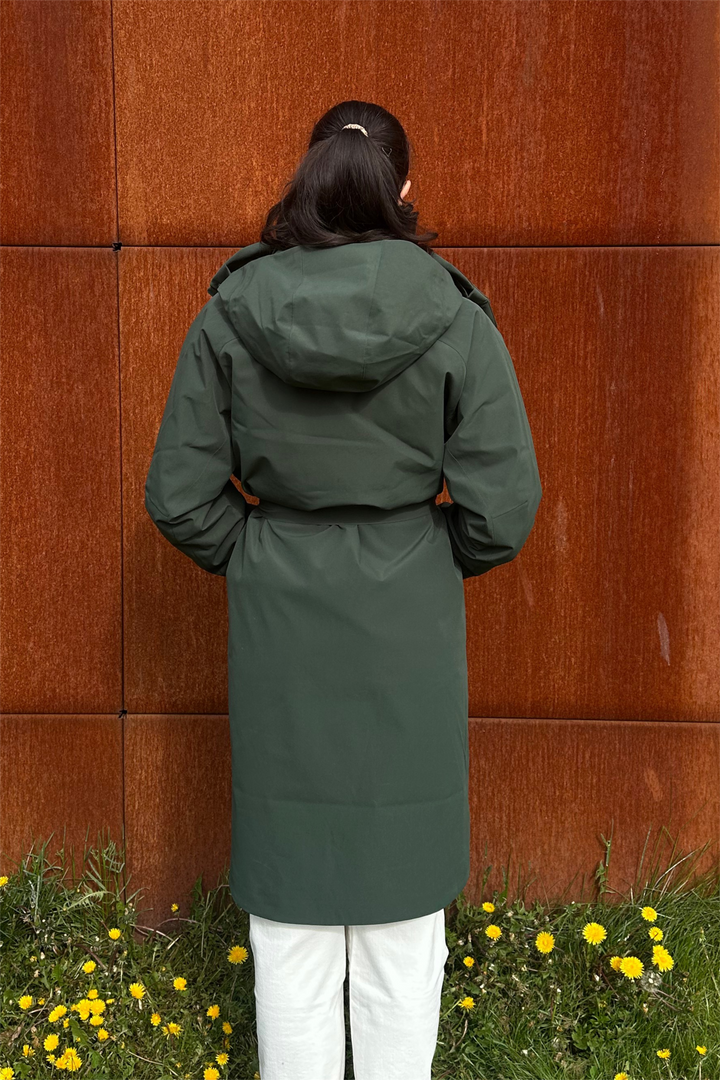 Flow belt jacket dk. Green