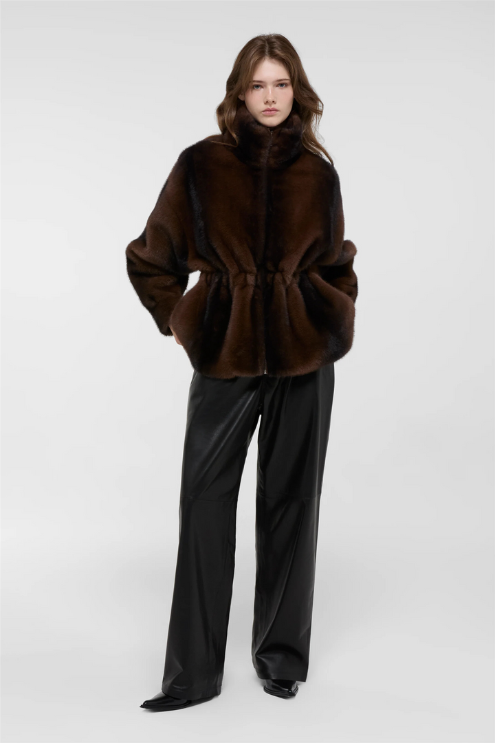 Kai Fur Jacket Chestnut