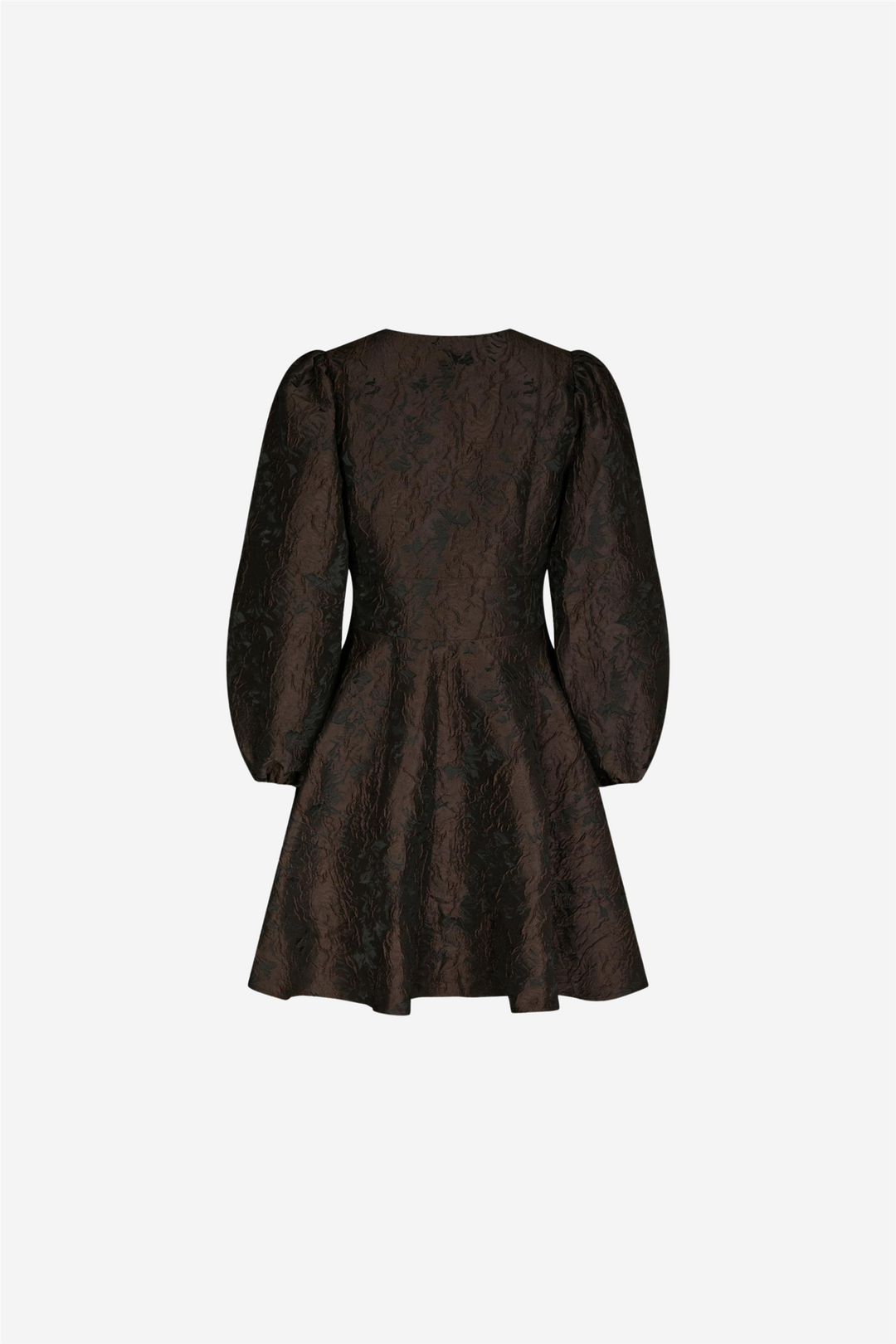Milly Brocade Dress Dark Brown
