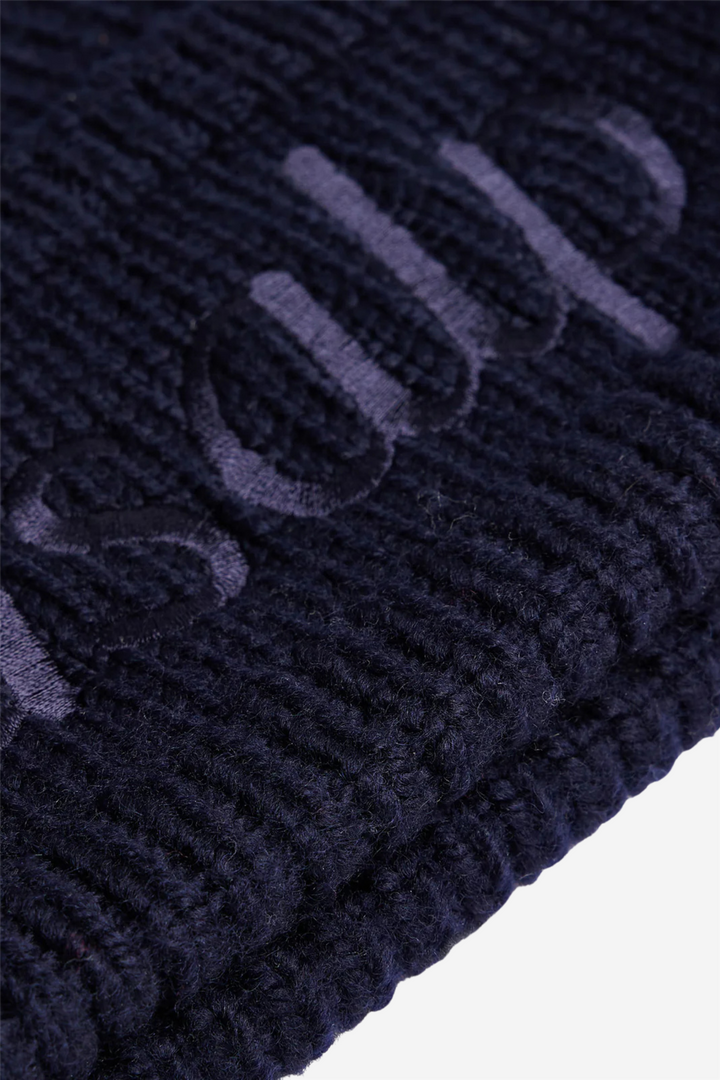 Knit Beanie Emb Marin