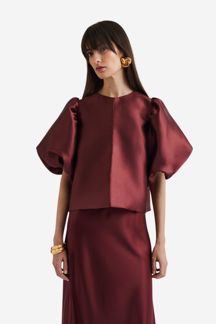 Cleo Blouse Wine