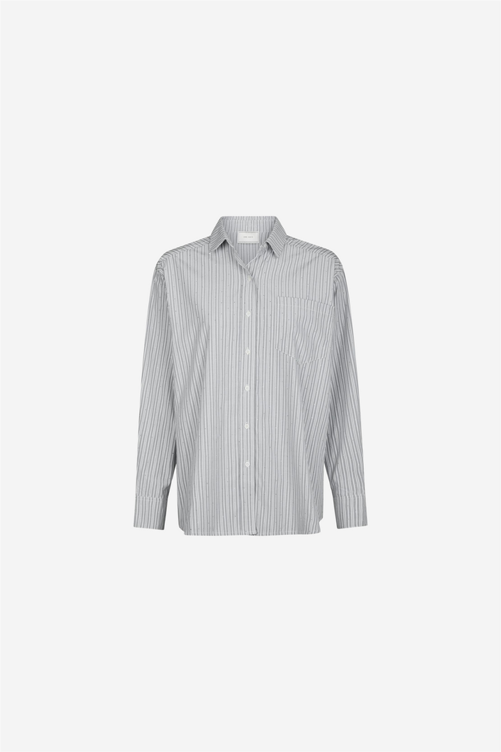 Dalma Stripe Stone Shirt Light grey