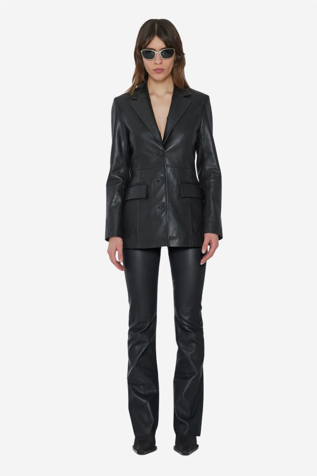 Stretch Leather Pants