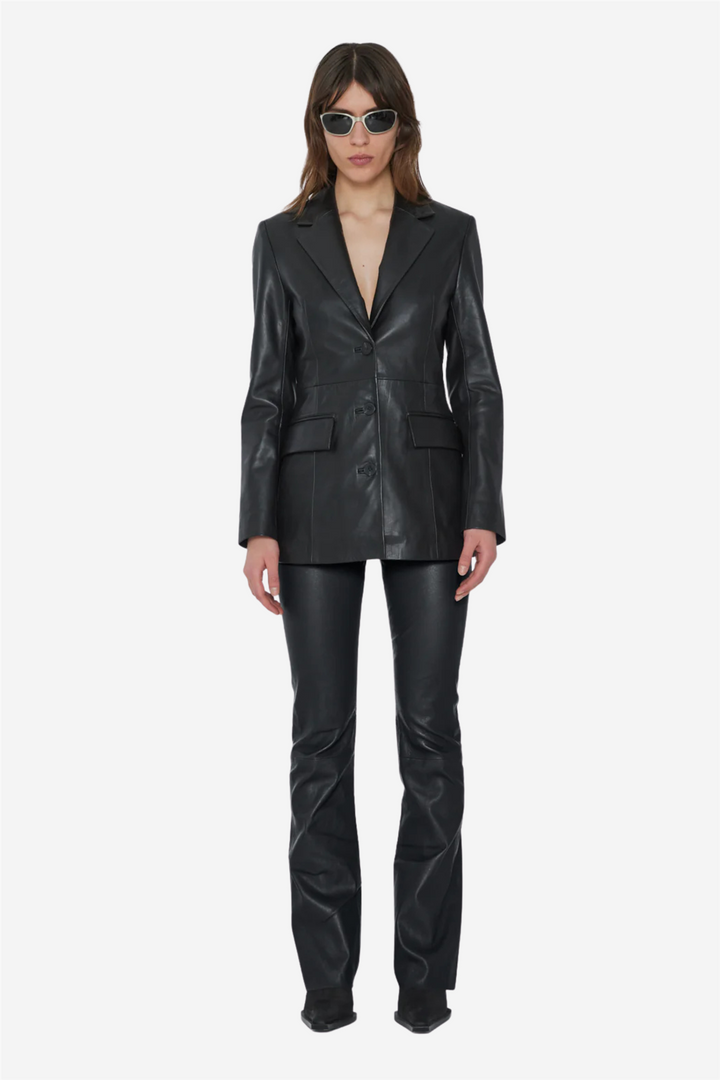 Stretch Leather Pants