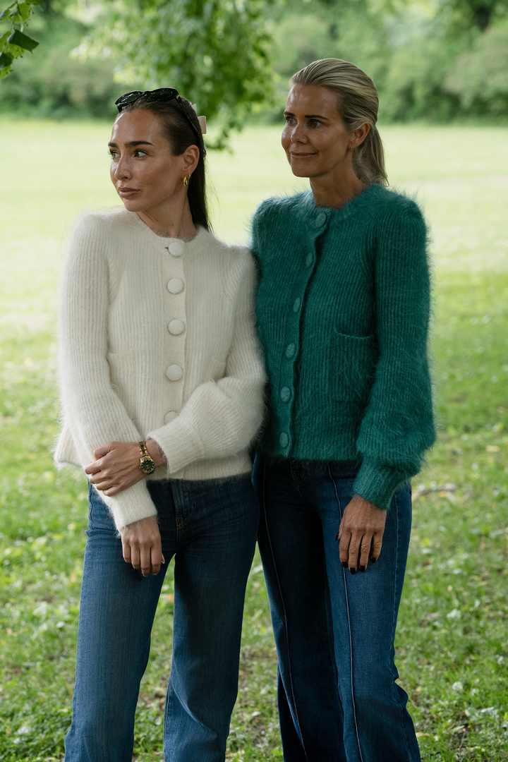 Maria Chunky Cardigan Frosty Spruce