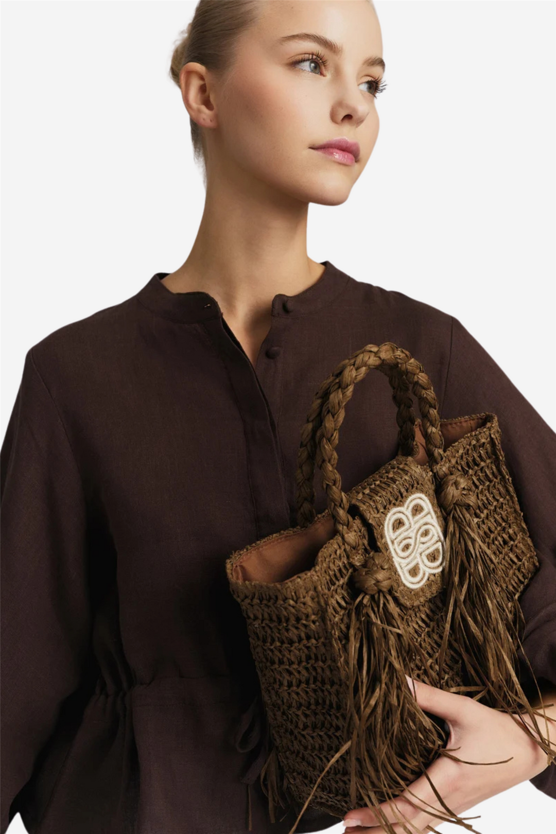 Camille Linen Shirt Dark Brown