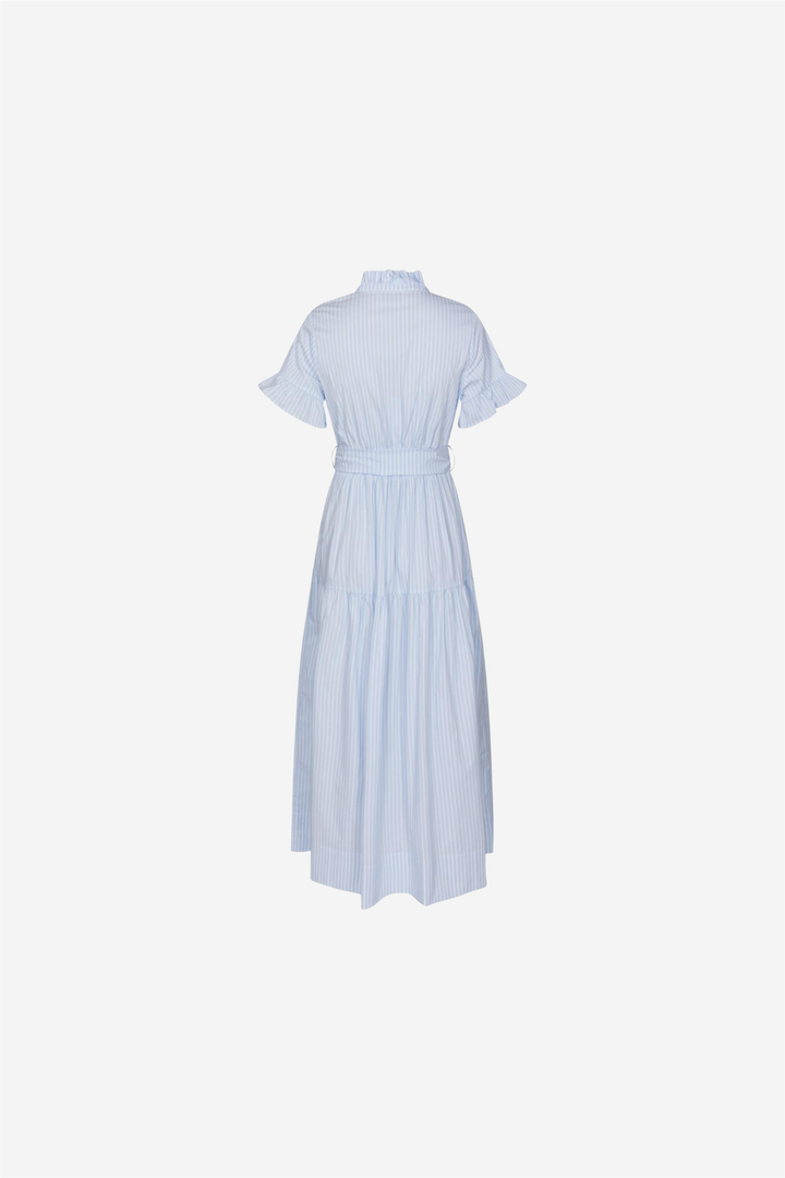 Nellie Soft Stripe Dress Light Blue