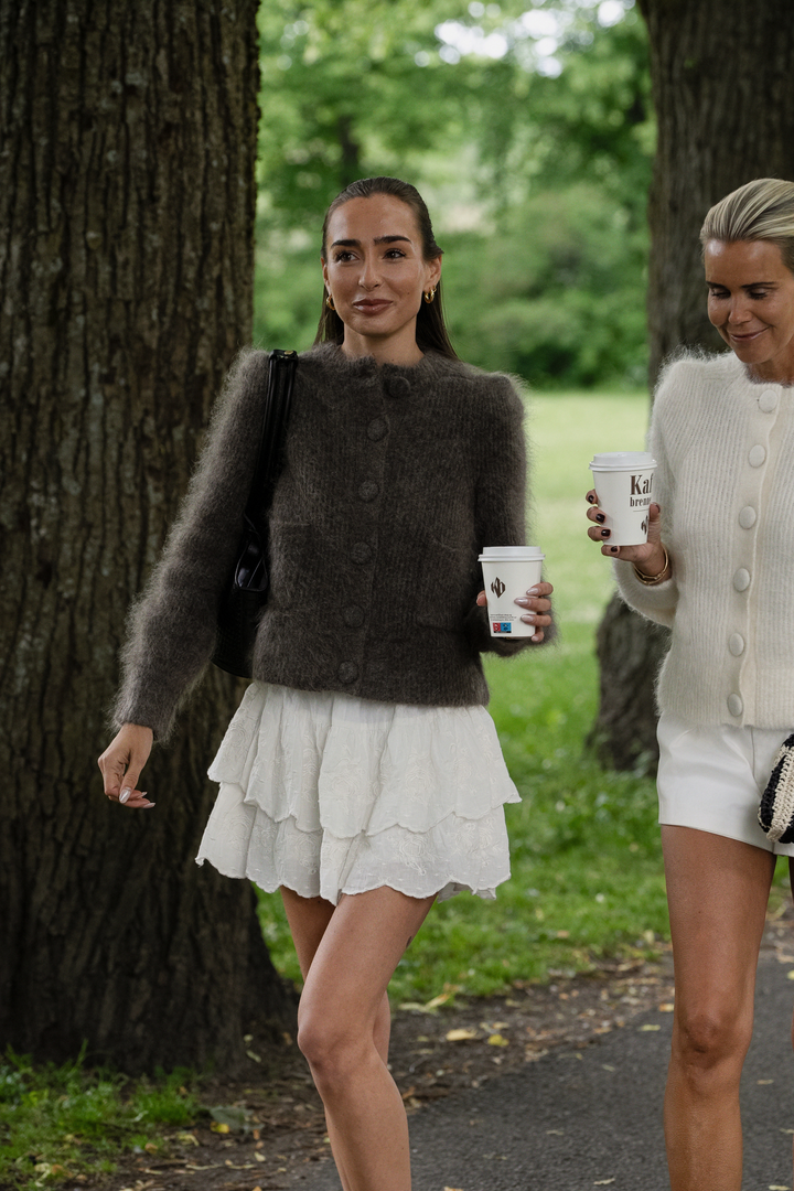 Maria Chunky Cardigan Bright White