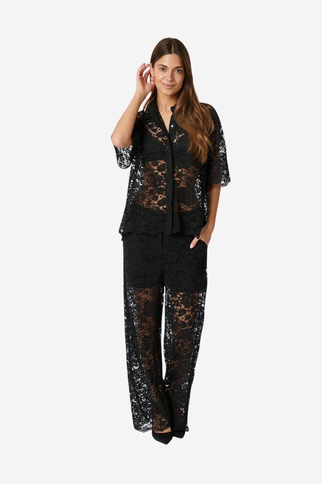 Lami Lace Pants Black